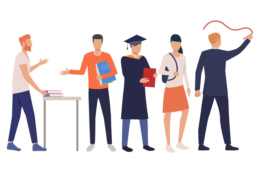 group-young-male-female-students-with-textbooks_1262-19791 پرسشنامه آنلاین رایگان اول فرم